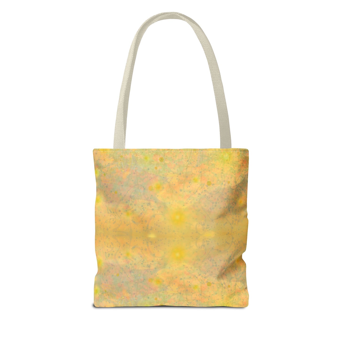 Sunlit Meadow Tote Bag - Vibrant Yellow Flower Field Design