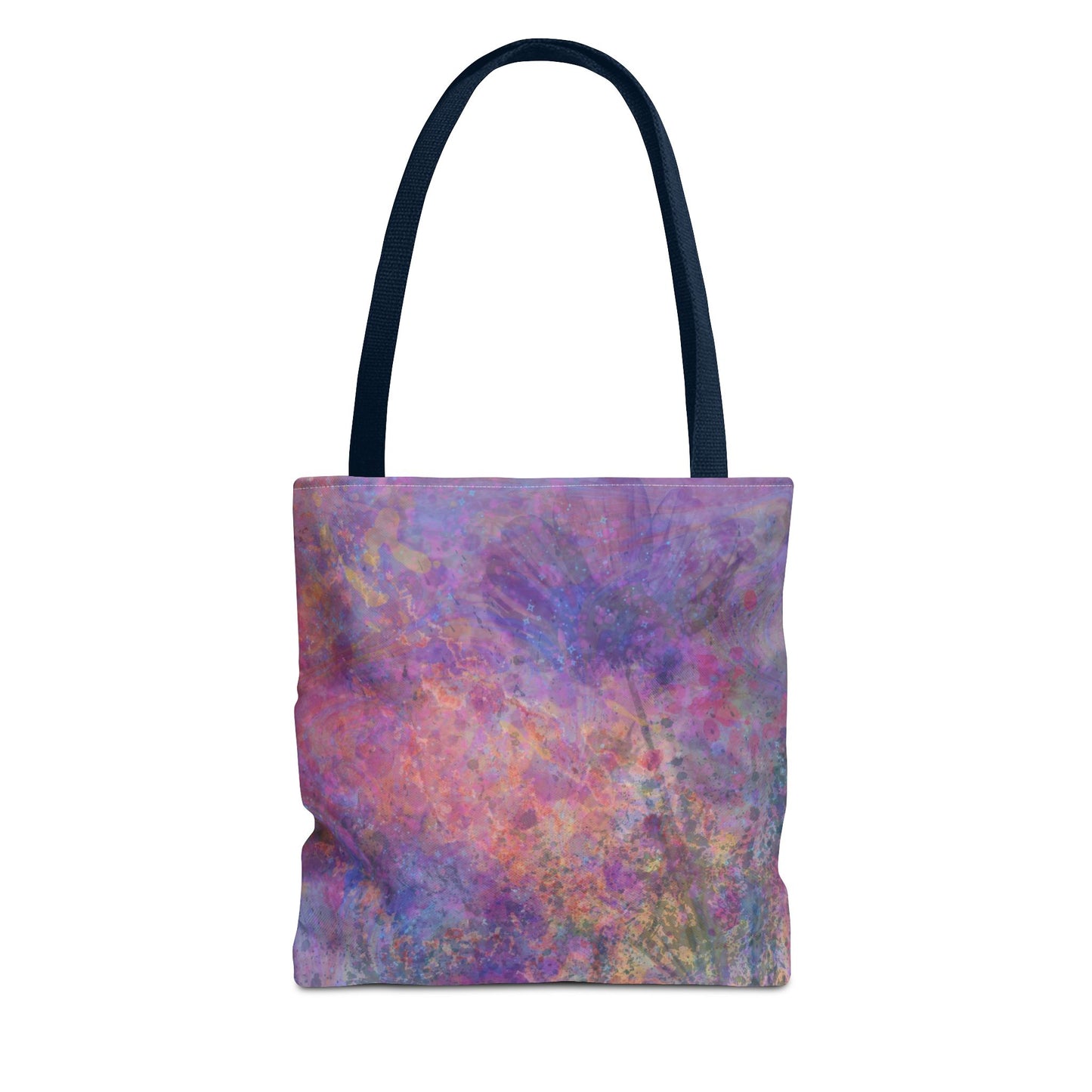 Dreamy Floral Tote Bag in Purple, Pink, and Blue