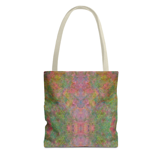 Ethereal Tote Bag with Vibrant Floral Design - Tranquil and Serene