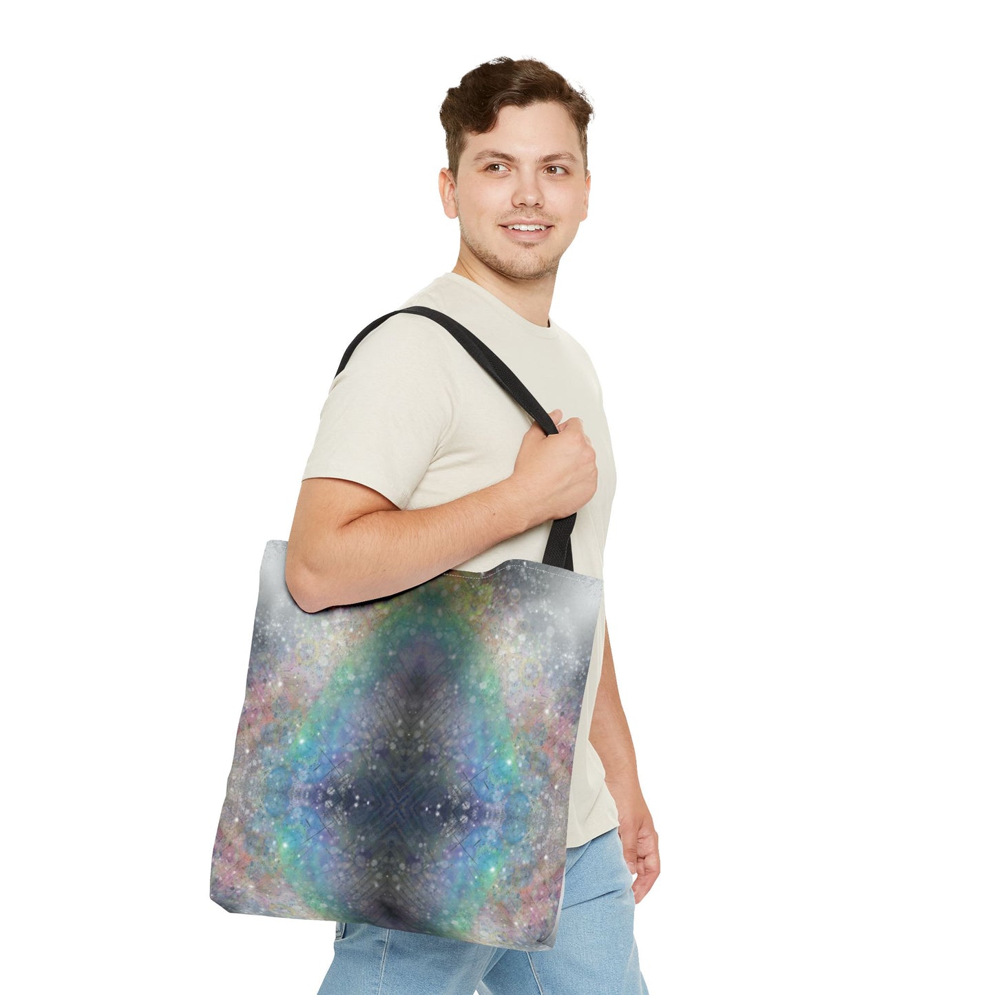 Prismatic Rainbow Tote Bag