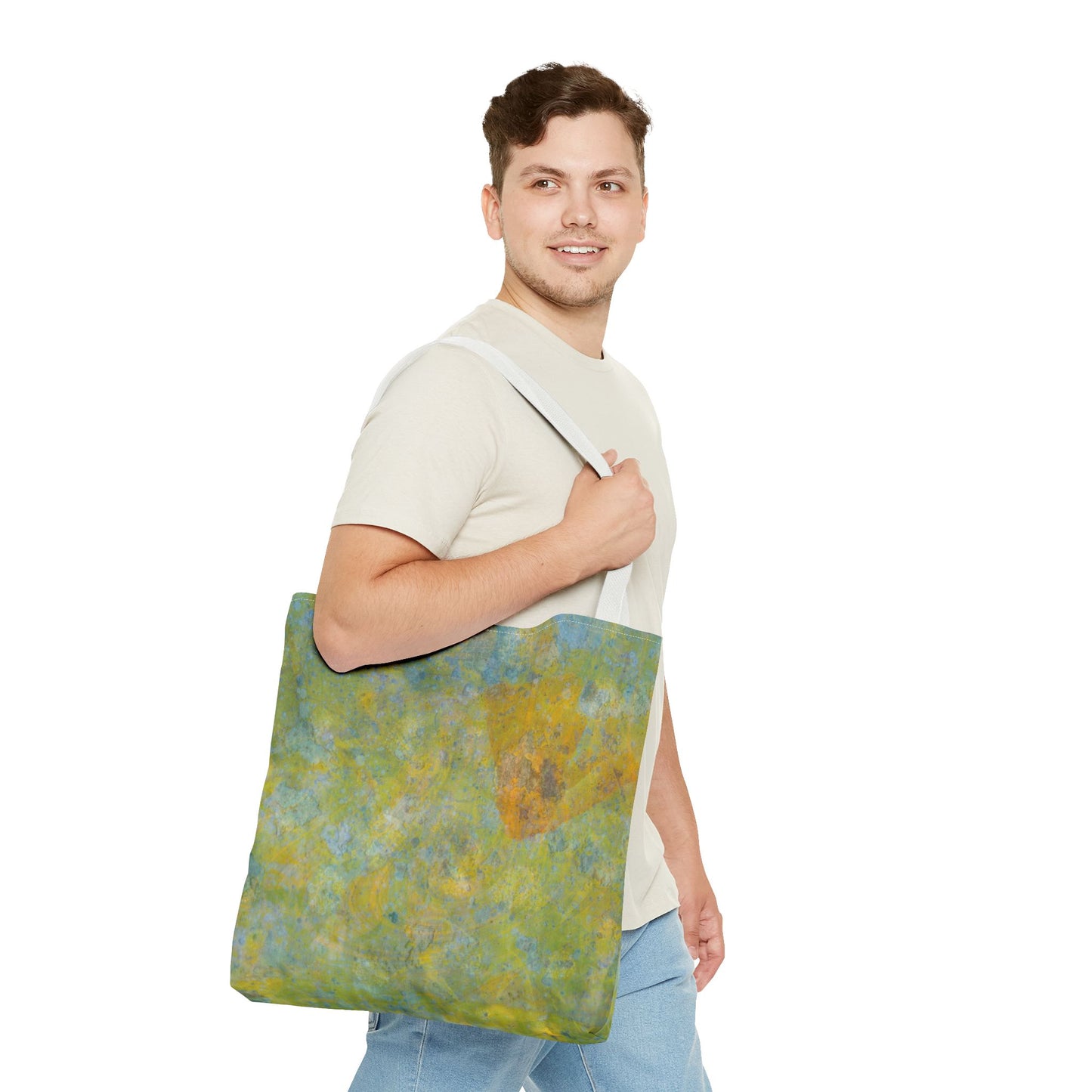 Colorful Tote Bag with Organic Design Elements