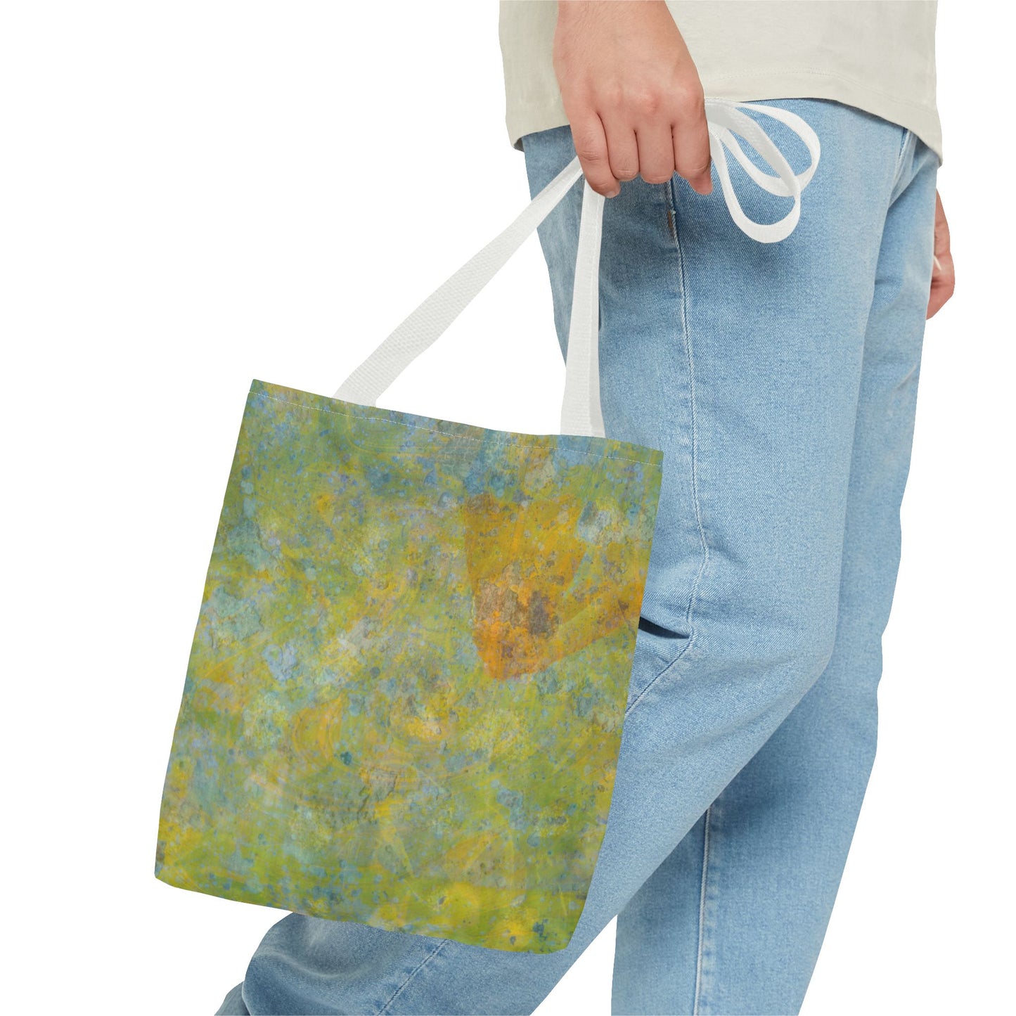 Colorful Tote Bag with Organic Design Elements