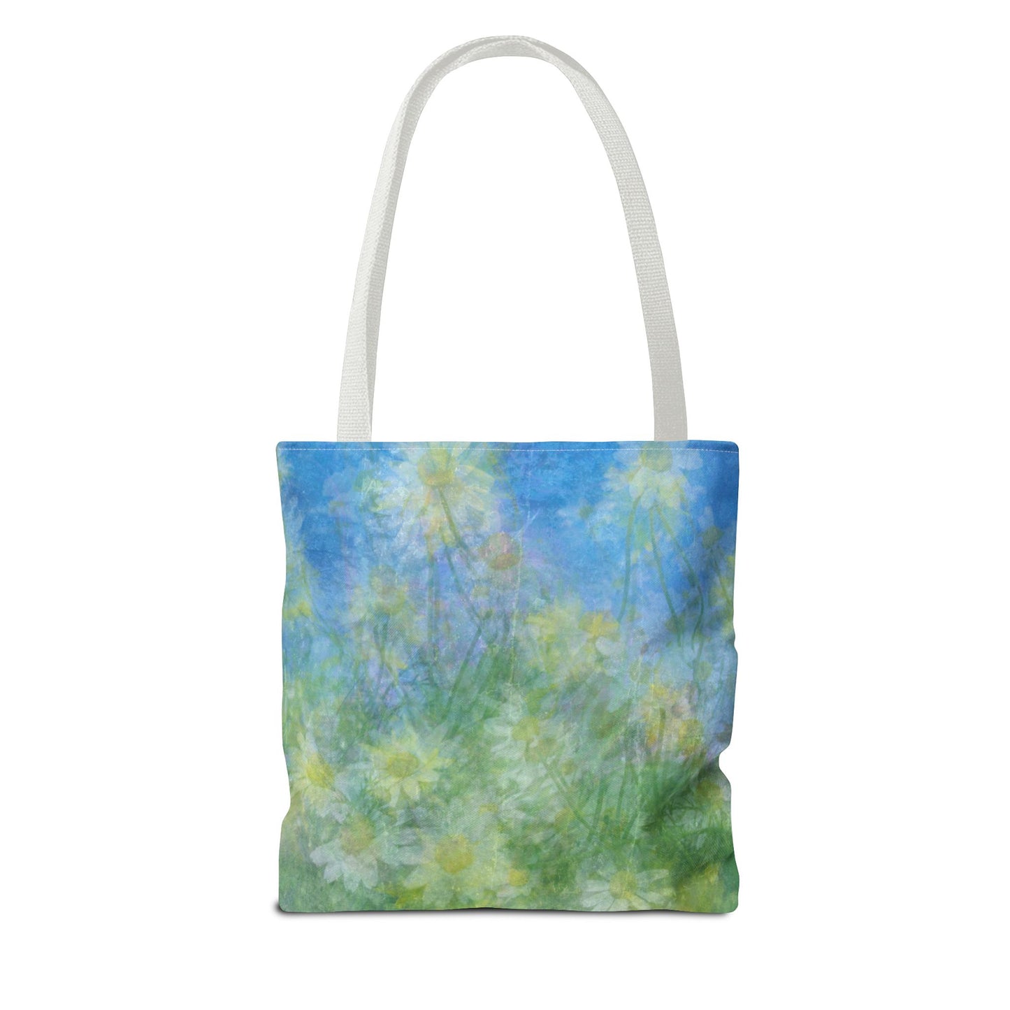 Daisy Tote Bag - Tranquil Floral Impressionism