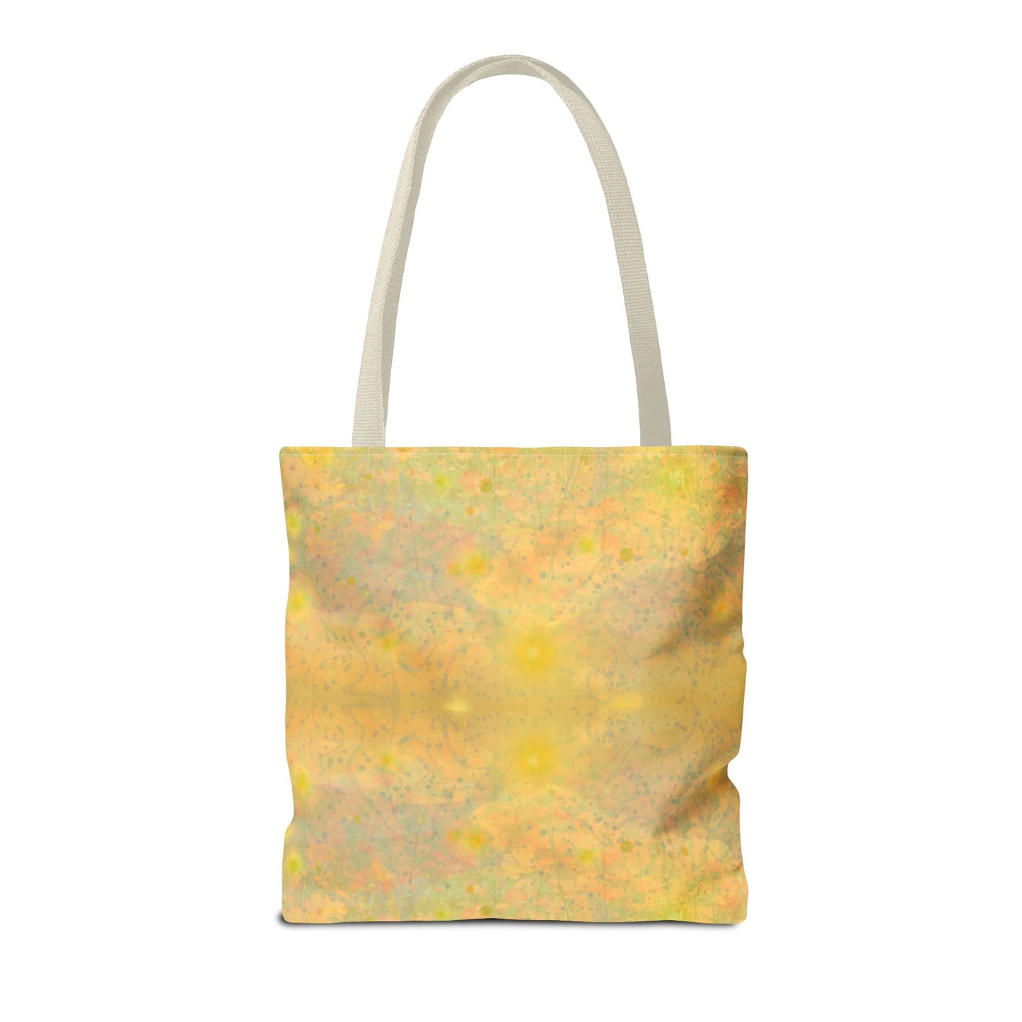 Sunlit Meadow Tote Bag - Vibrant Yellow Flower Field Design