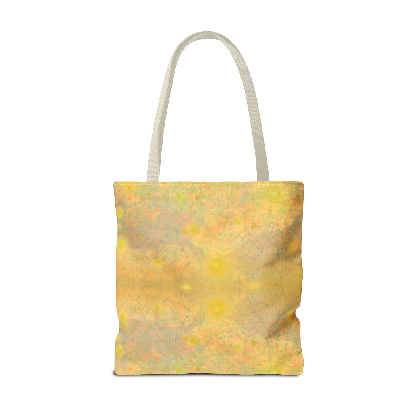 Sunlit Meadow Tote Bag - Vibrant Yellow Flower Field Design