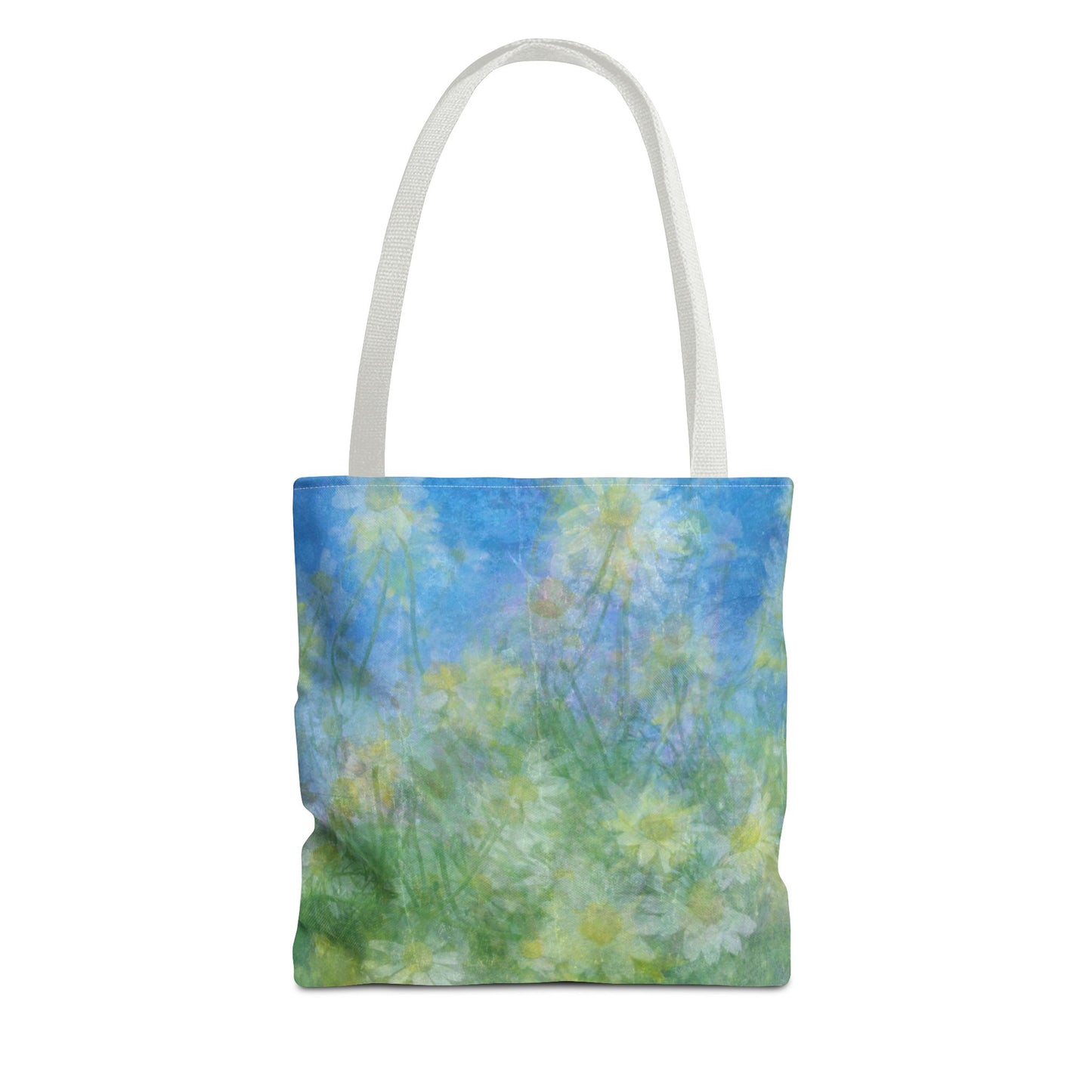 Daisy Tote Bag - Tranquil Floral Impressionism