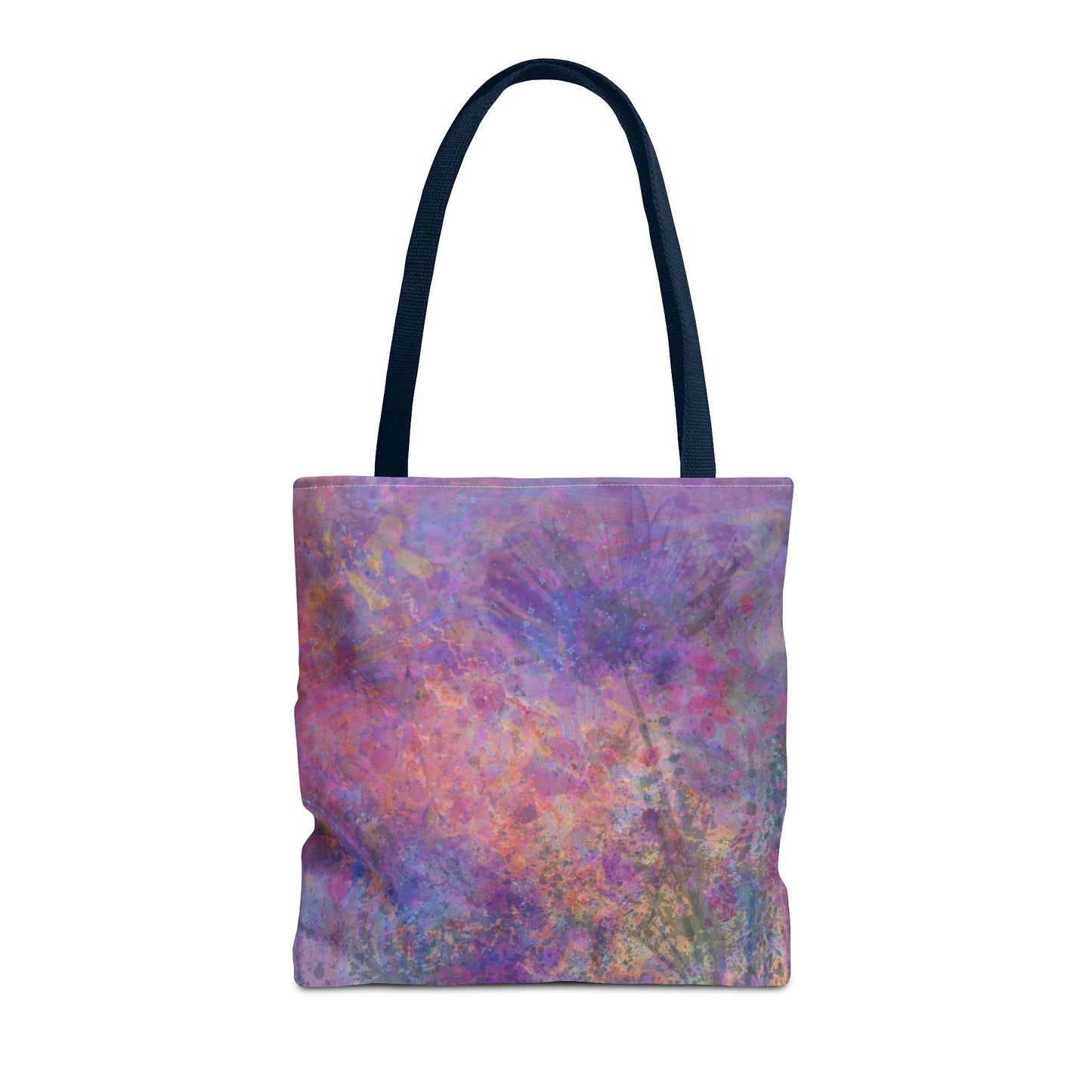 Dreamy Floral Tote Bag in Purple, Pink, and Blue